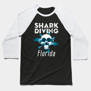 Shark Diving in Florida Baseball T-Shirt